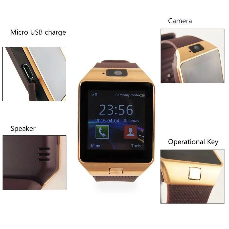 Bluetooth Смарт-часы DZ09 поддержка SIM TF карта камера наручные часы телефонный звонок Смарт-часы для Android IOS Поддержка нескольких языков