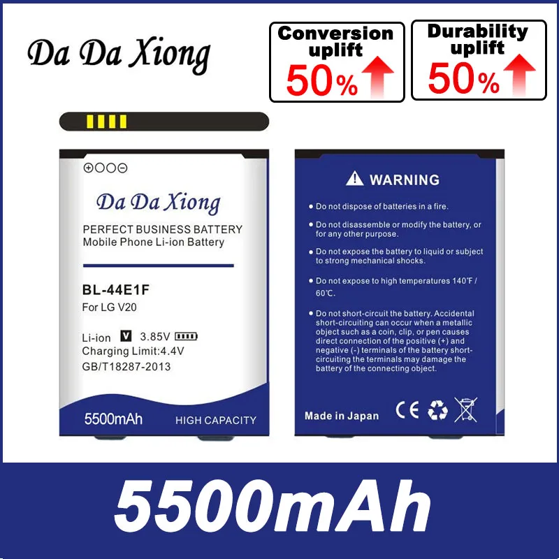 DaDaXiong 5500mAh BL-44E1F BL44E1F Аккумулятор для LG V20 VS995 US996 LS997 H990DS H910 H918 | Мобильные телефоны и