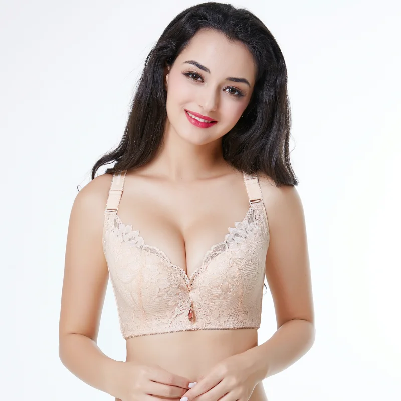 Закрывающий бюстгальтер размера груди с полной чашкой тонкий стиль большой