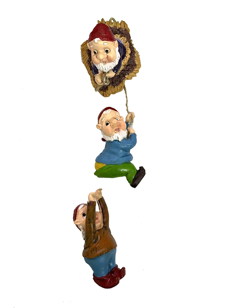 

Уникальная садовая скульптура, мультяшное карликовое альпинистское дерево, подвесные украшения, прекрасное украшение для дерева, садовое ...