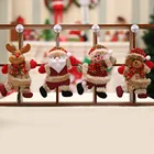 4 шт. новогодние и рождественские украшения сделай сам, рождественский подарок, Санта-Клаус, снеговик, дерево, кукла-подвеска, подвесные украшения для дома, Рождество