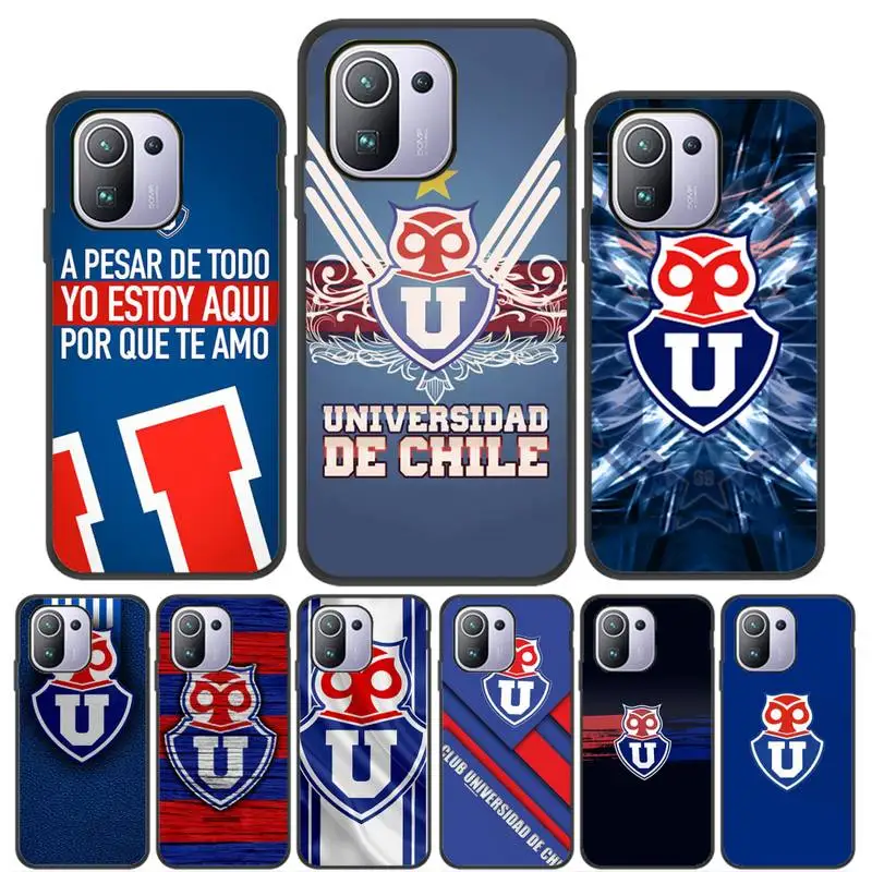 

University Of Chile Logo Phone Case For Xiaomi Mi 8 Lite 9 SE 10 10T Pro Mi 11 For Mi Series Black Silicone Soft Shell Cover