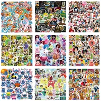 50pcs a variety of classic cartoon animation grotesque town stickers suitcase skateboard laptop graffiti stickers wholesale