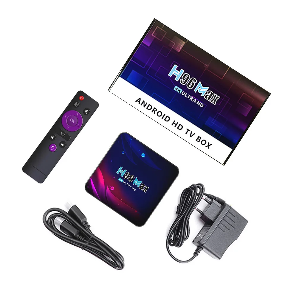 

H96max V11 TV Box Android 11.0 4G 64GB Set Top Box RK3318 2.4G&5G Wifi Google Voice 4K Youtube Smart TV Box Media Player 2021