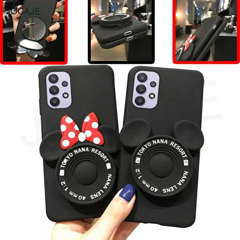 Чехол для Samsung Galaxy A32 5G A326B SM-A326BR A326U A52 A72 A42 A12 милые Мультяшные зеркальные Чехлы для A32 4G A325F