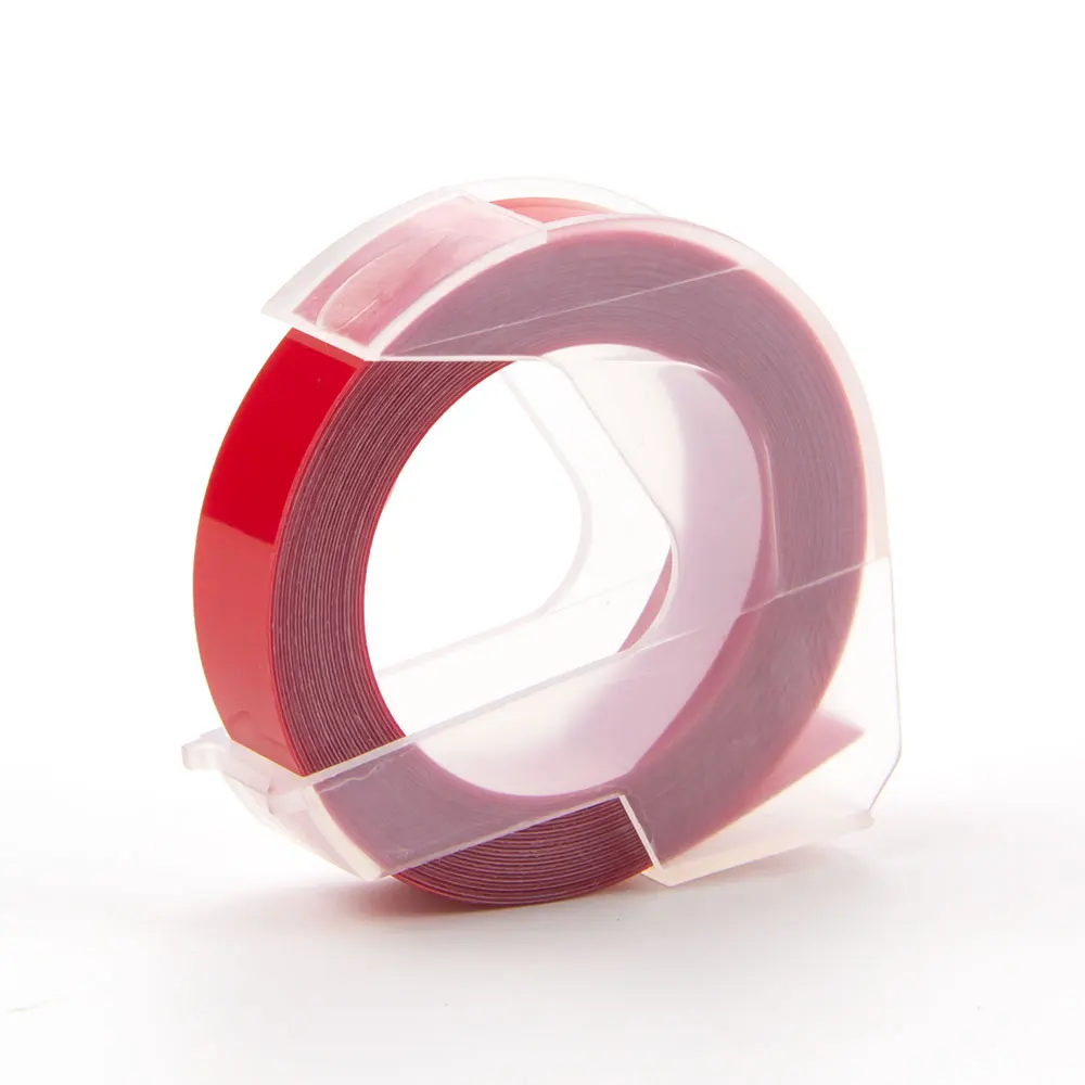 Absonic 2 рулона 9 мм 3D для тиснения, из ПВХ ленты этикеток совместимый с dymo 1610 1880 12965 ручные принтеры этикеток для Motex E101 производитель этикеток