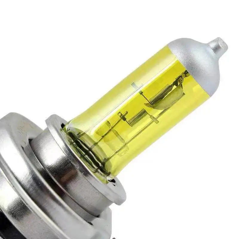 

2Pcs H4 Super Yellow Headlamp 3000K 12V55W H1 H7 H10 H11 H27 Halogen Lamp Upgrade Rain And Fog Proof Light H3 Car Bulb