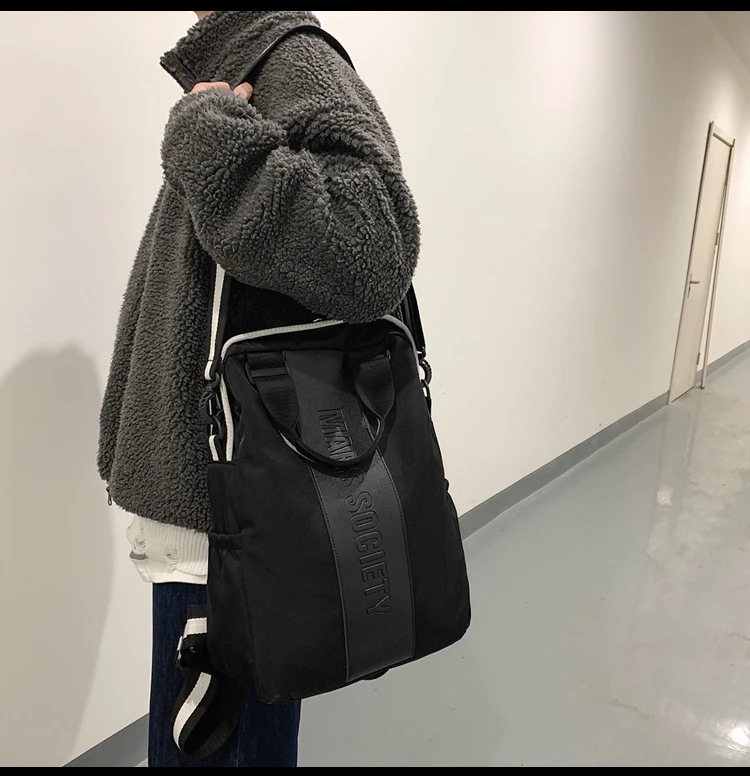 

PB4182 Campus street trend college student backpack female business casual personality men's backpack ultra-large capacity