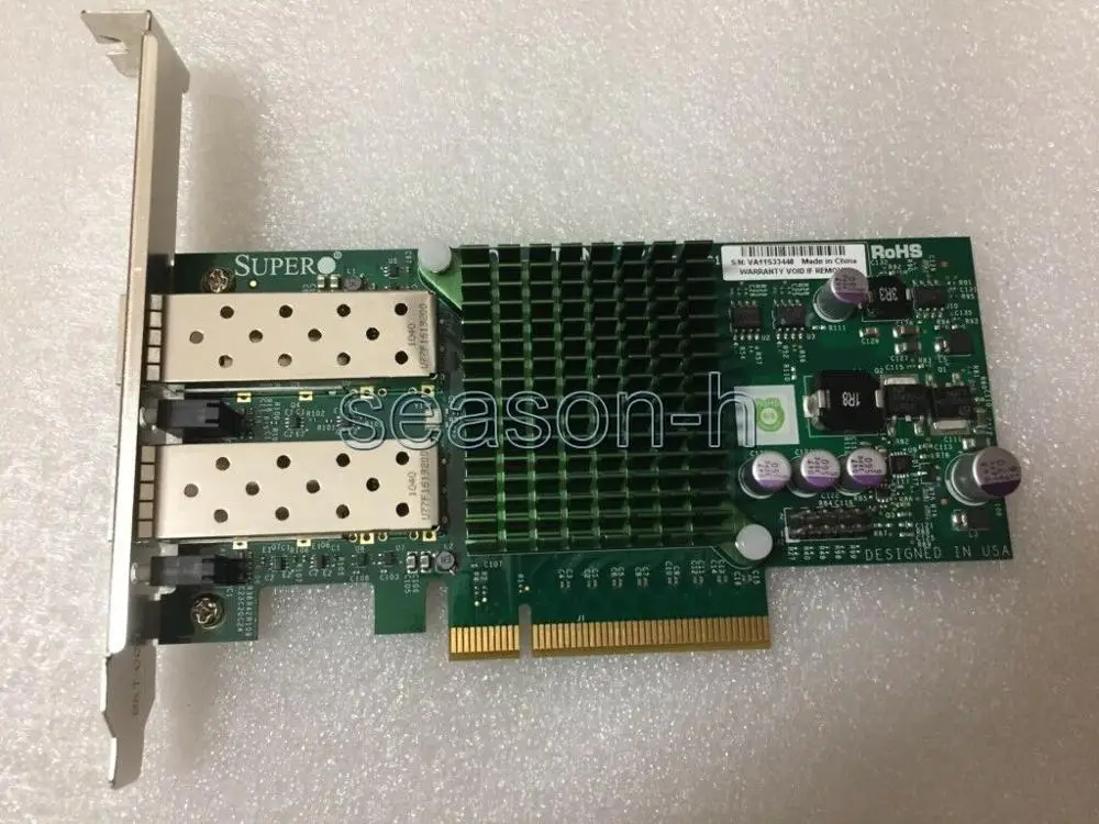 SuperMicro AOC-STGN-I2S двойной порт 10GB Ethernet H/PROFILE Rev 1 01 сетевая карта | Компьютеры и офис