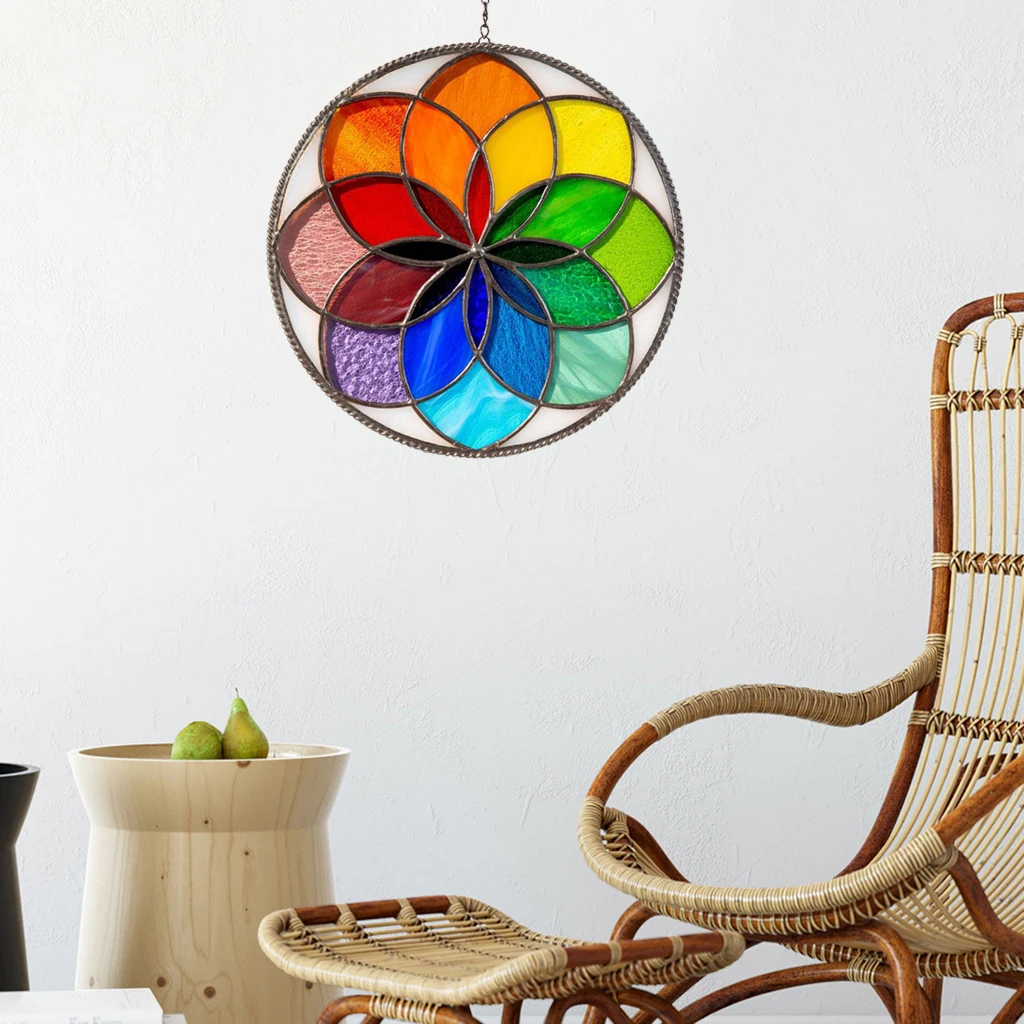

Rainbow Suncatchers Sculpture Art ing Courtyard Window Garden Pendants