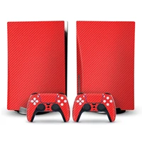 for playstation 5 console and 2 controllers carbon fibre stickers decals ps5 stickers decal cover