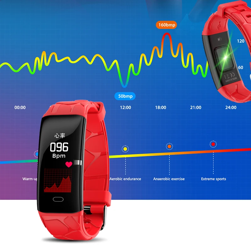 E58 Женский умный Браслет водонепроницаемый спортивный для Iphone телефона умные