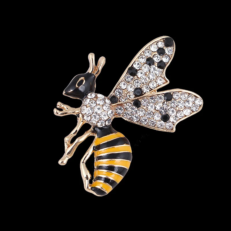 Модные эмалированные пчелы Металлические Мини броши булавки для мужчин и женщин
