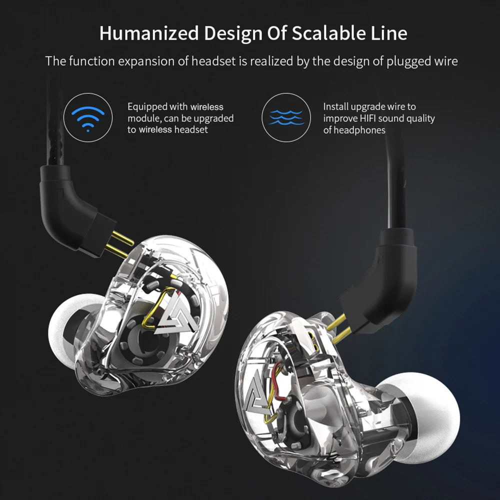 Hi Fi Игровые наушники HIFI подвесные уши для бега коаксиальный четырехблочный