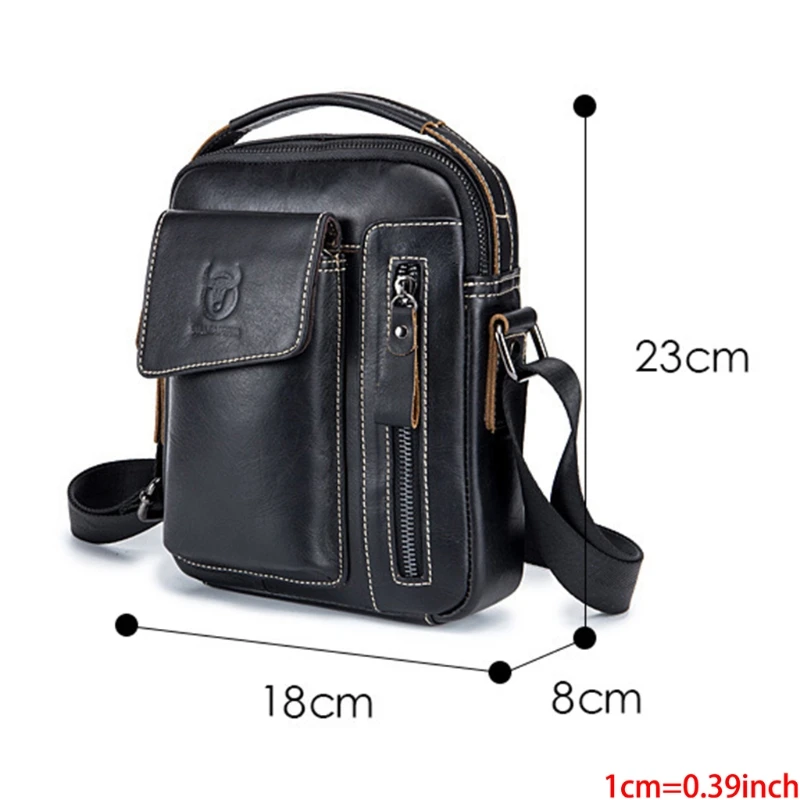 

Leather Shoulder Bag Briefcase - Men Messenger Bag, Leather Satchel Bag, Retro Classic Messenger Pouch, Business Handbag Messeng