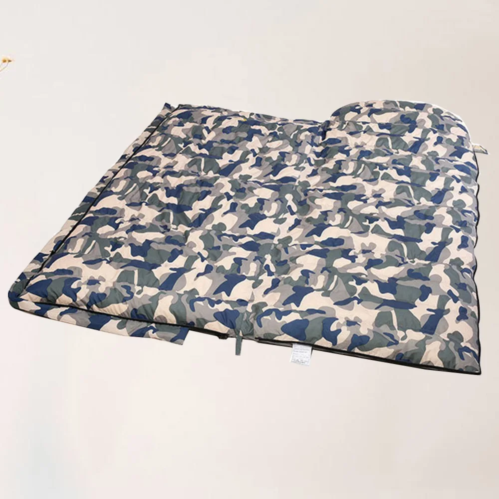 

Sleeping Bag Thicken Camping Sleeping Bags and Comfortable Camping Tools for Hiking Outdoors Activity (Blue Camoufla