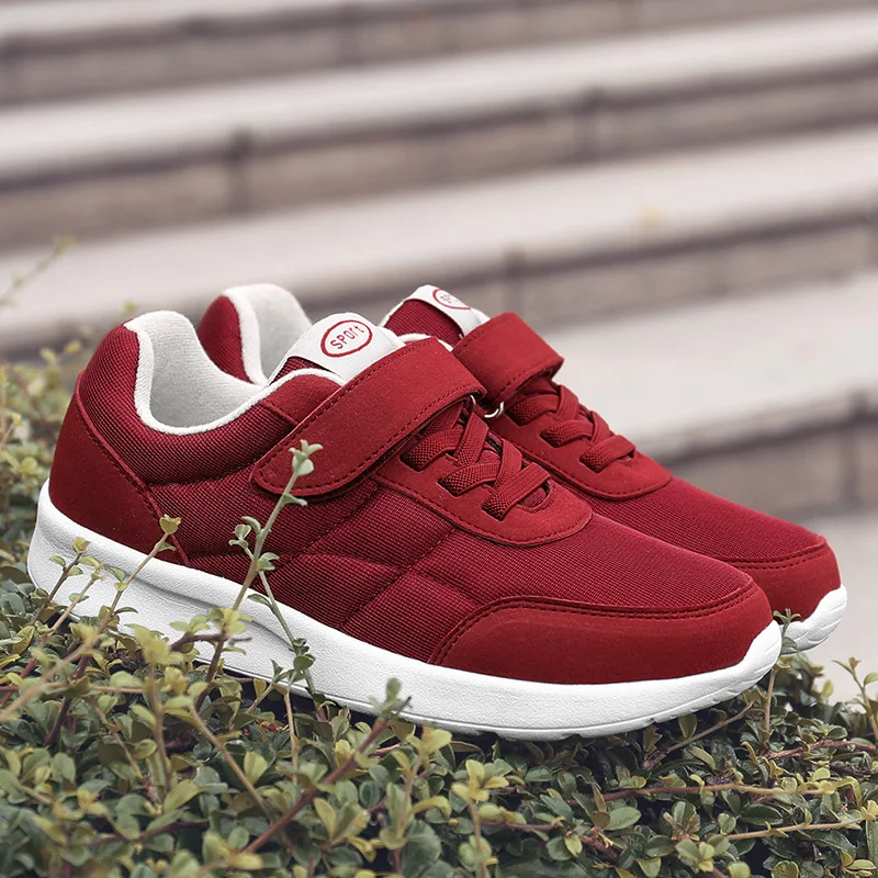 Fujin/Осенняя прогулочная женская обувь Нескользящая среднего возраста Обувь для