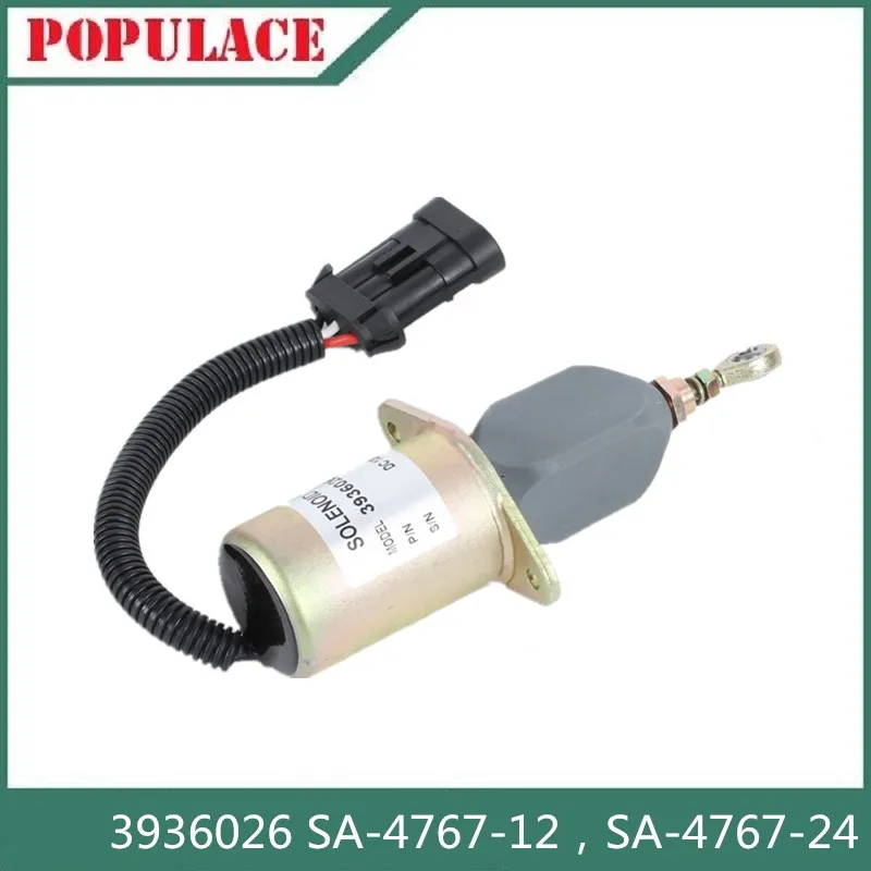 

Cummins Yanmar flameout controller switch SA-4767-24 3936026 SA-4767-12 solenoid valve