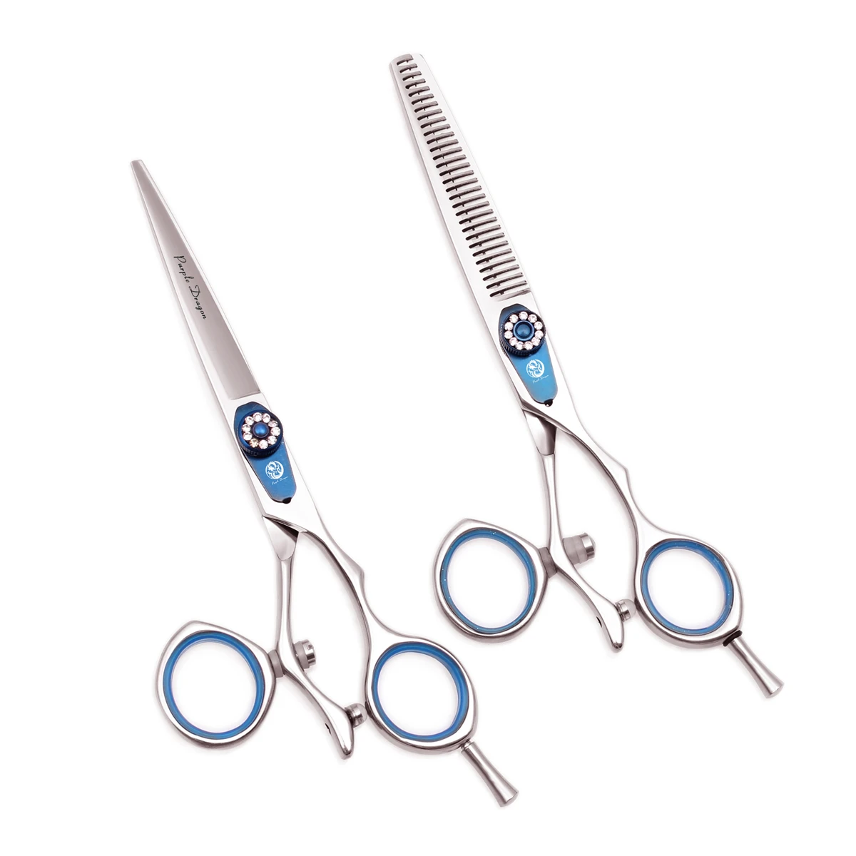 Поворотный ножницы для волос фиолетовый дракон 5 &quotяпонский 440C набор ножниц