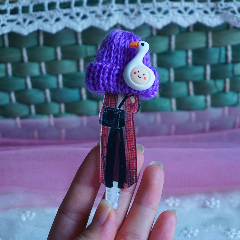 Новые Броши с мультяшным мишкой Тедди значок персонажем Женская акриловая брошь