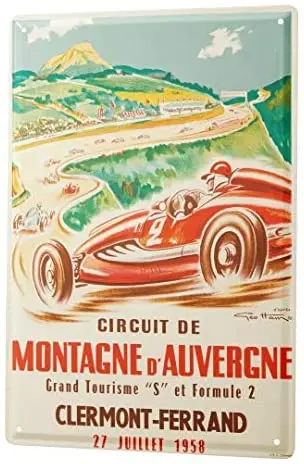 

Tin Sign Decor Plaques Nostalgic Motor Sports