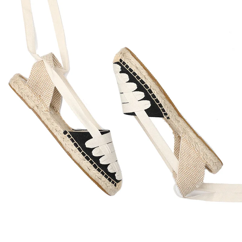 

Autumn 2021 new embroidered canvas shoes fashion casual comfortable sandals low top Baotou casual shoes for