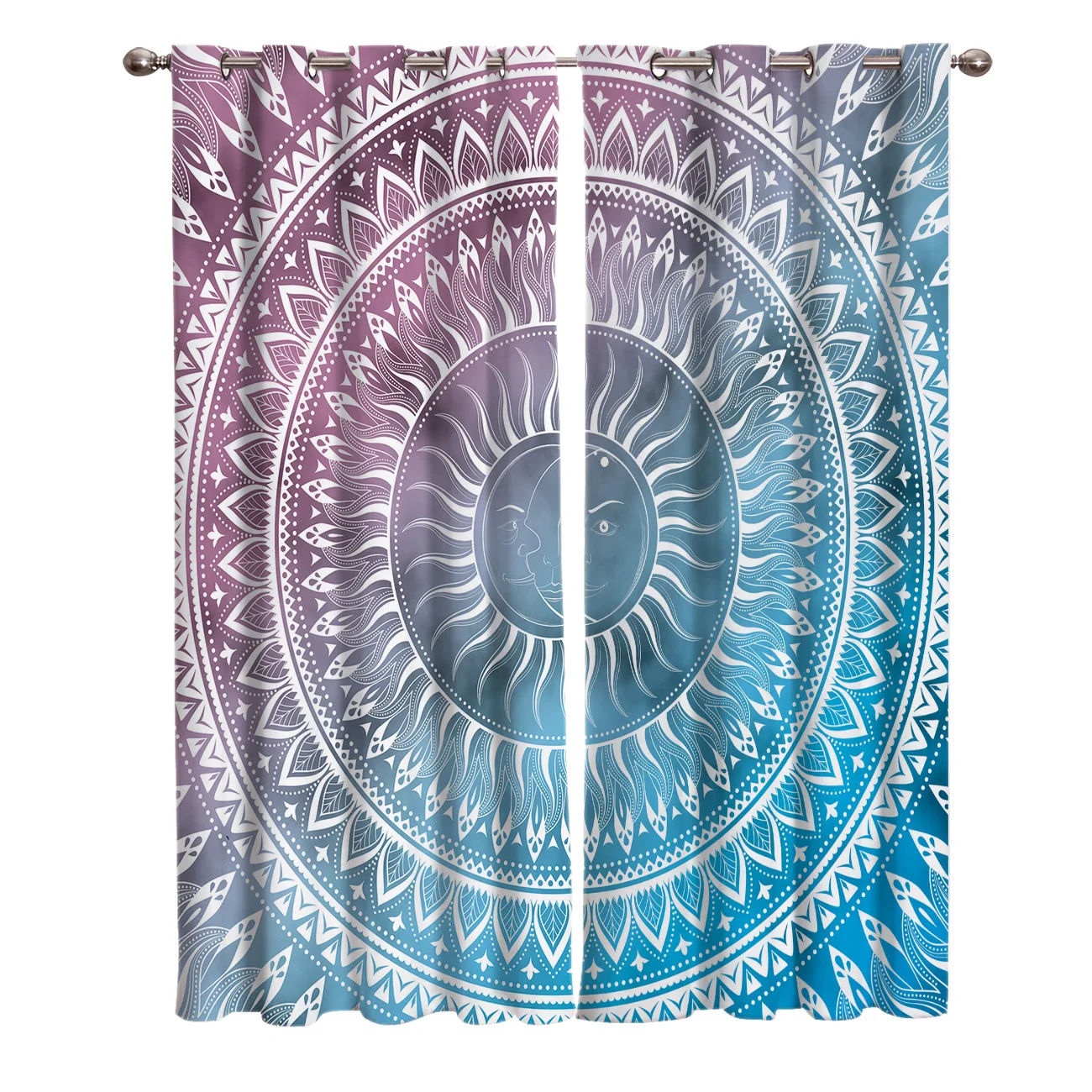 Мандала датура буддизм этнические оконные занавески балдахин для комнаты