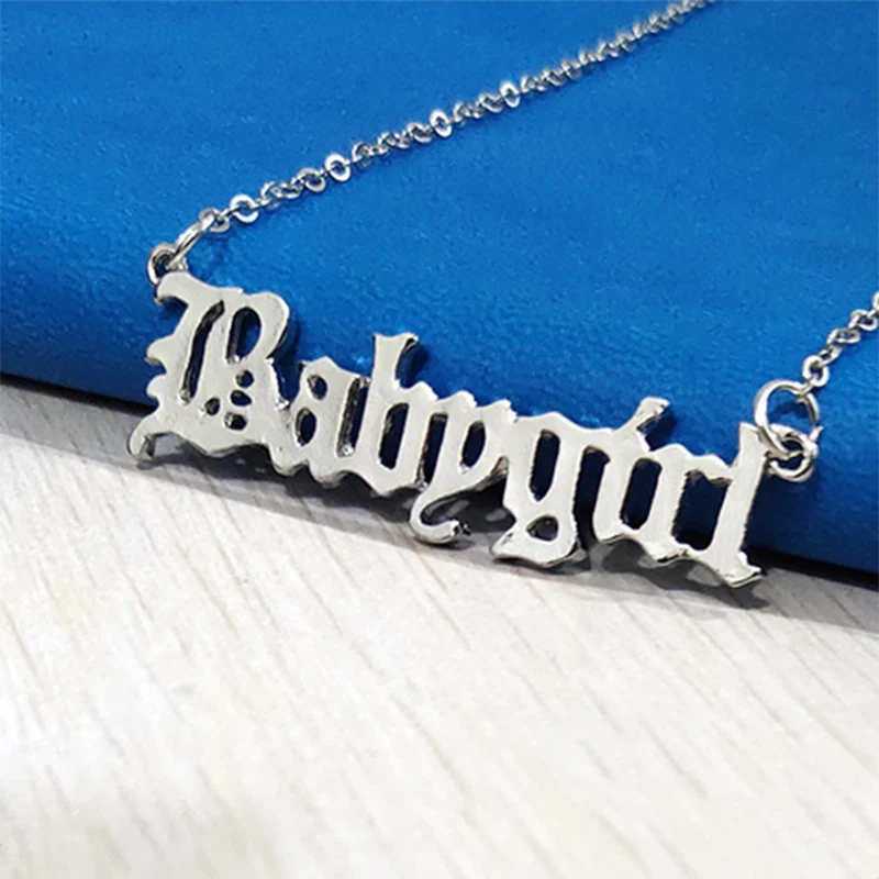 Цепочка с подвеской для женщин колье из розового золота надписью дружеский