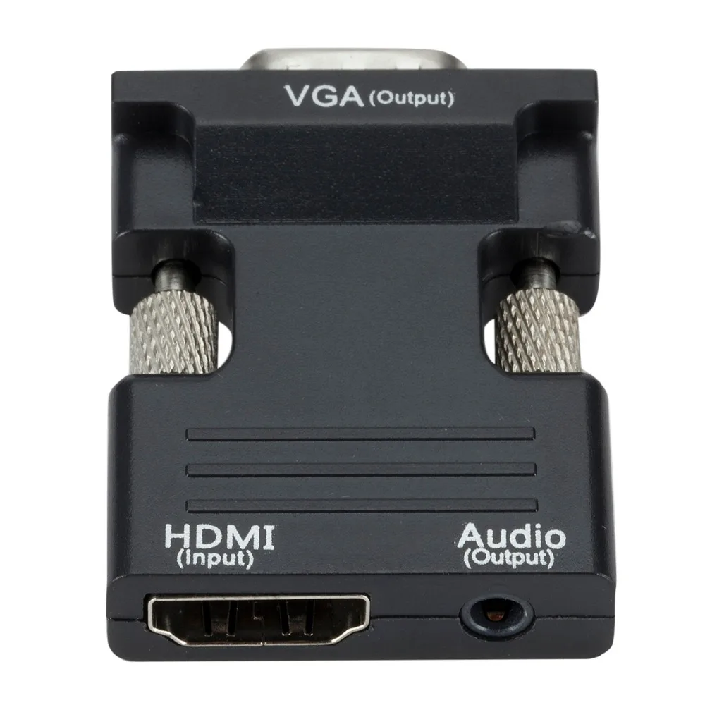HDMI совместимый конвертер мама VGA папа с аудио адаптером поддержка 1080P выход