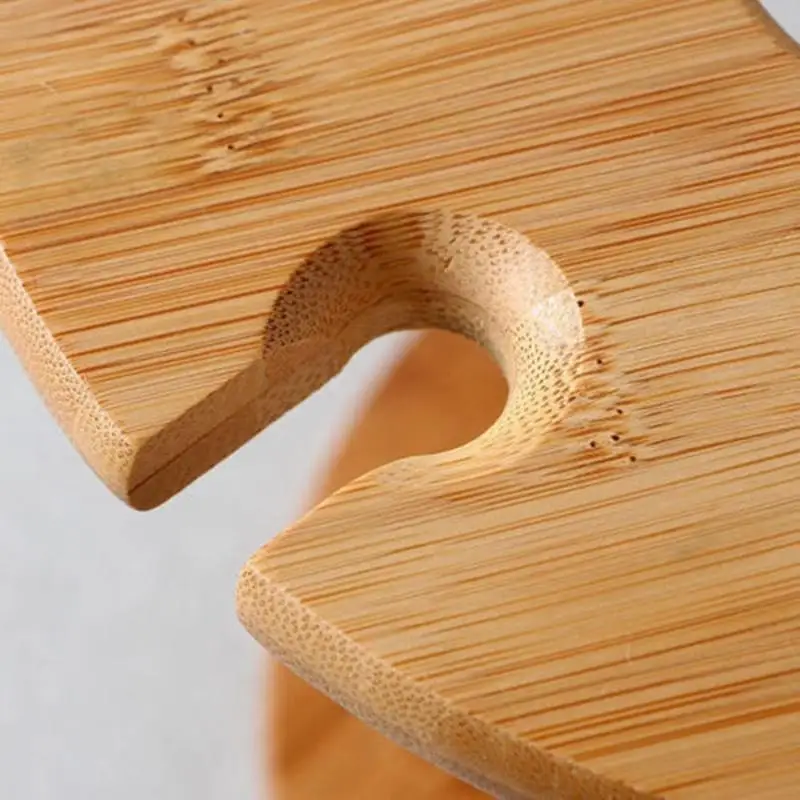 Подставка для бокалов горячего вина Бамбуковая настольная сушилка кемпинга на 6