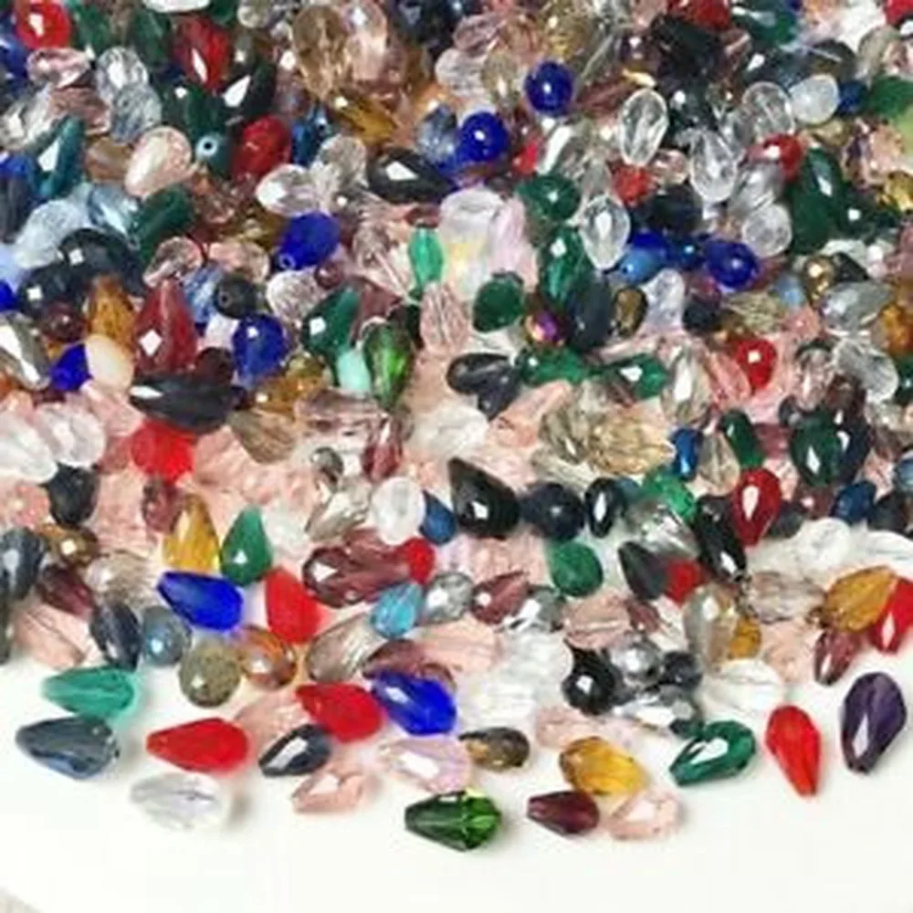 

100pcs DIY to make all kinds of glass loose beads bulk mixed batch craft jewelry