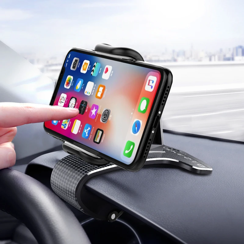 

Adjustable Dashboard Car Phone Holder 360° Rotation GPS Car High Elasticity Clip Phone Stand For iPhone Xiaomi Huawei Samsung LG