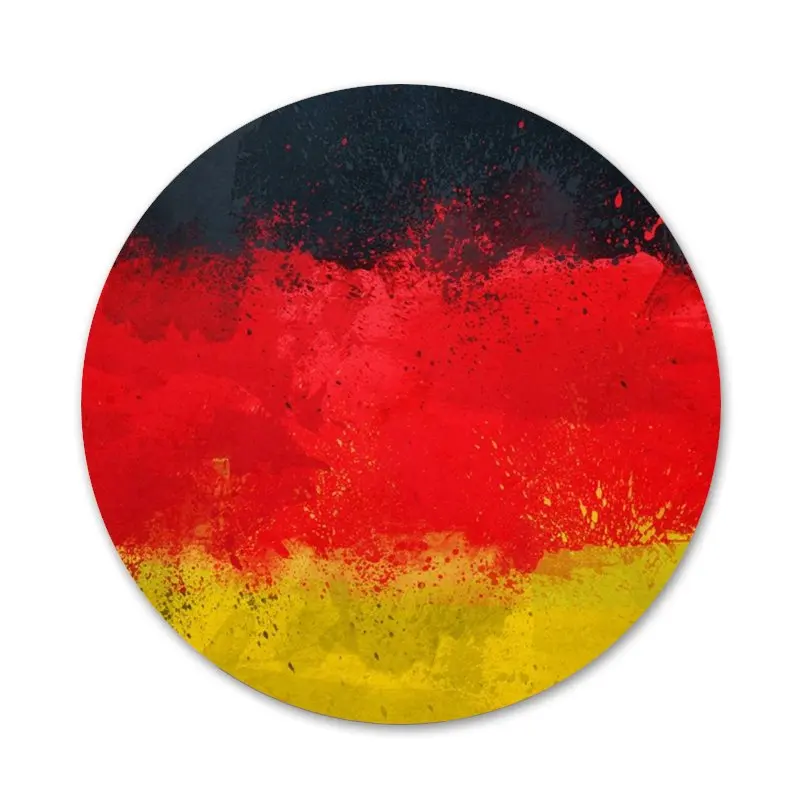 58 мм в виде немецкого флага значок на булавке декоративные Броши Металлические