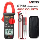 Умный Цифровой мультиметр, высокоточный мультиметр ST181, 4000 отсчетов, амперметр постоянного и переменного тока, тестер напряжения, автомобильный тестер ампер, Гц, Ом, Бесконтактный индикатор напряжения