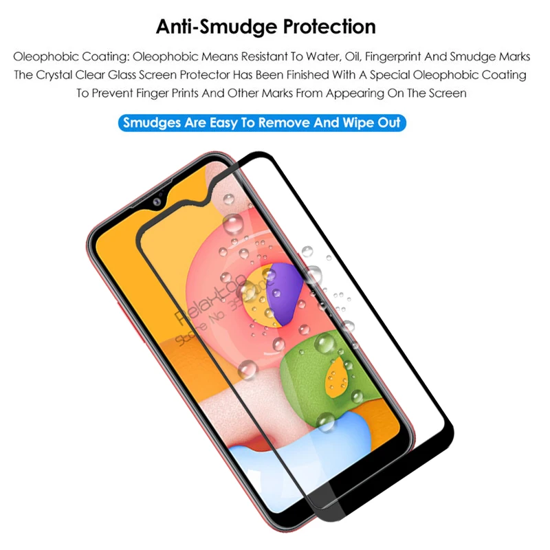 Защитное стекло для samsung Galaxy A01 2019/DS A015F A015 a 01 01a 2 шт. | Мобильные телефоны и