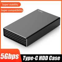 type c hdd case 5gbps aluminum external hard drive case enclosure for 3 52 5 inch sata 3 0 ssd hdd eu plug
