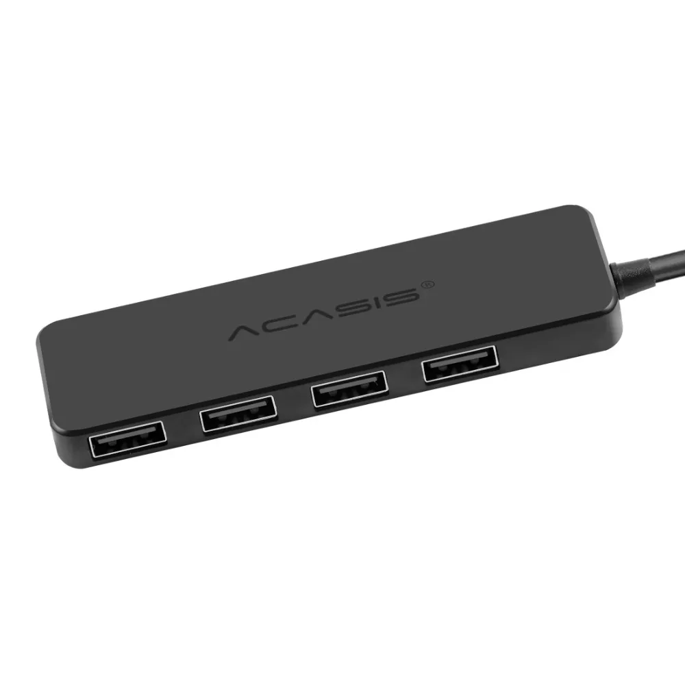 Acasis USB 2,0 3,0 Компактный портативный высокоскоростной концентратор Поддержка Multipe USB Decice концентратор для ПК ноутбука 4 порта адаптер расширения