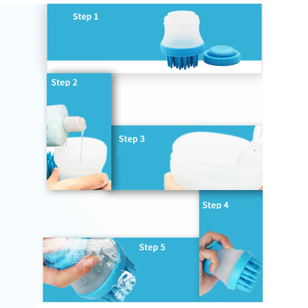 HOOMIN удобный массажер для душа Массажная щетка размера ладони аксессуары собак