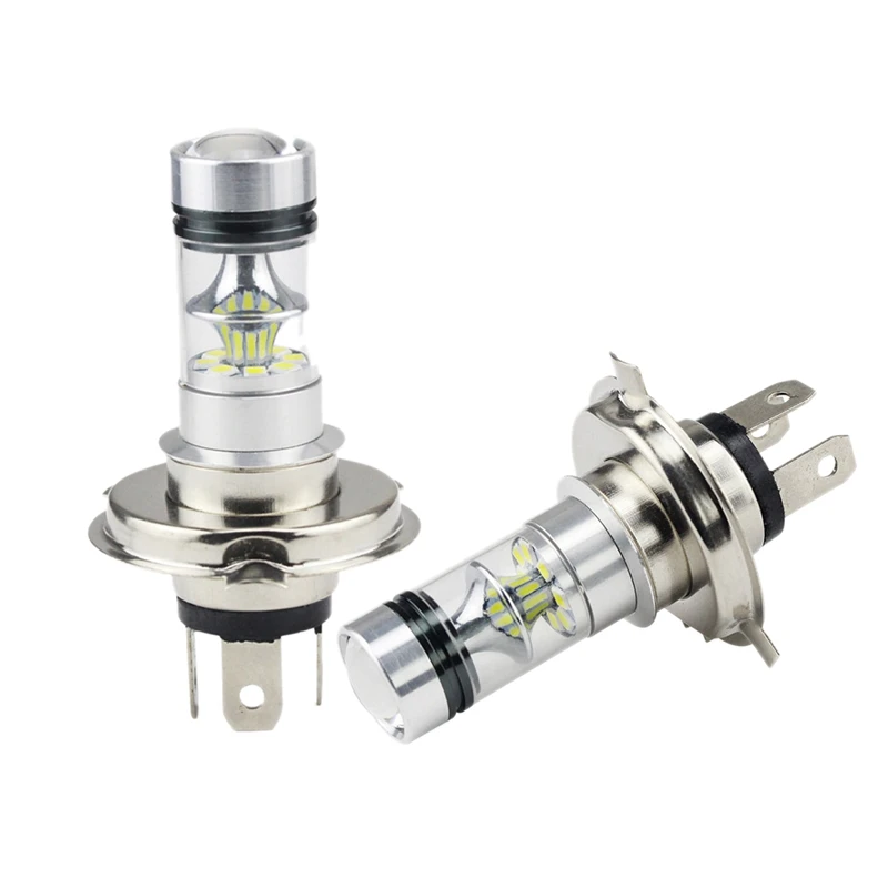 2Pcs High Power Led H4 Hb2 9003 Bulb 100W 20Led Car Fog Light Lamp Headlights 6000K White | Автомобили и мотоциклы
