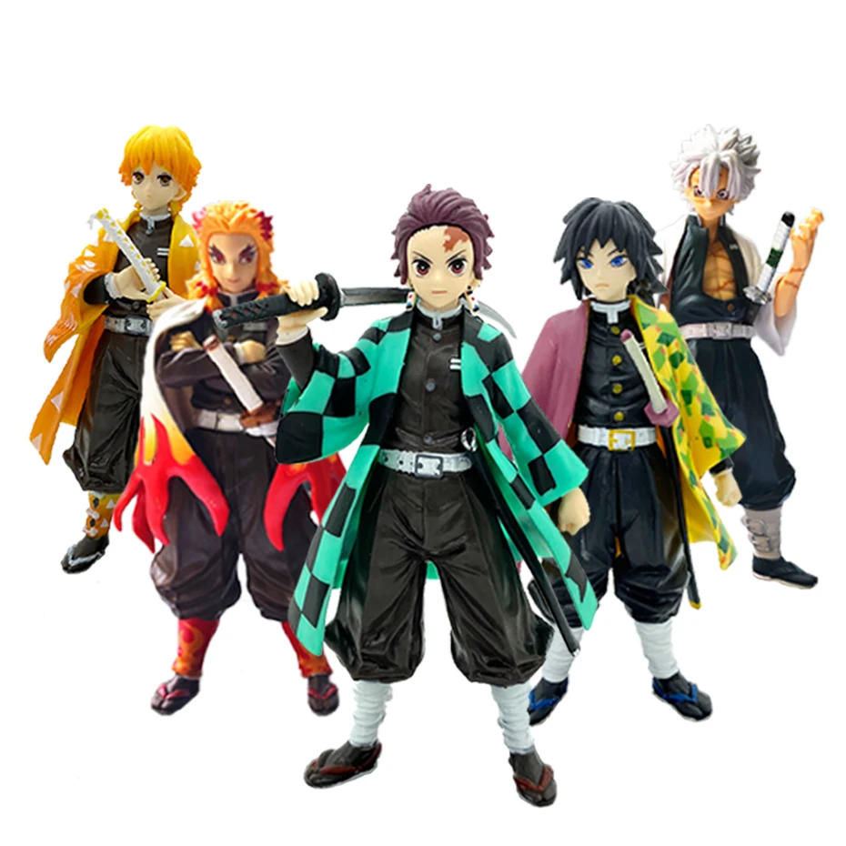 

16cm Anime demon slayer figure toy Kimetsu no Yaiba Kamado Tanjirou Nezuko Agatsuma Zenitsu Hashibira Inosuke figure toys