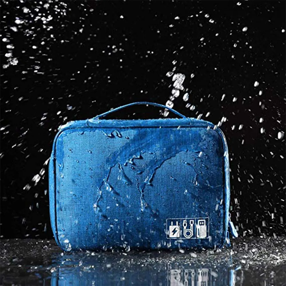 

Electronics Accessories Organizer Bag, Universal Travel Storage Bag for Portable Charger, Cables, Earphone,Underwear Stuff