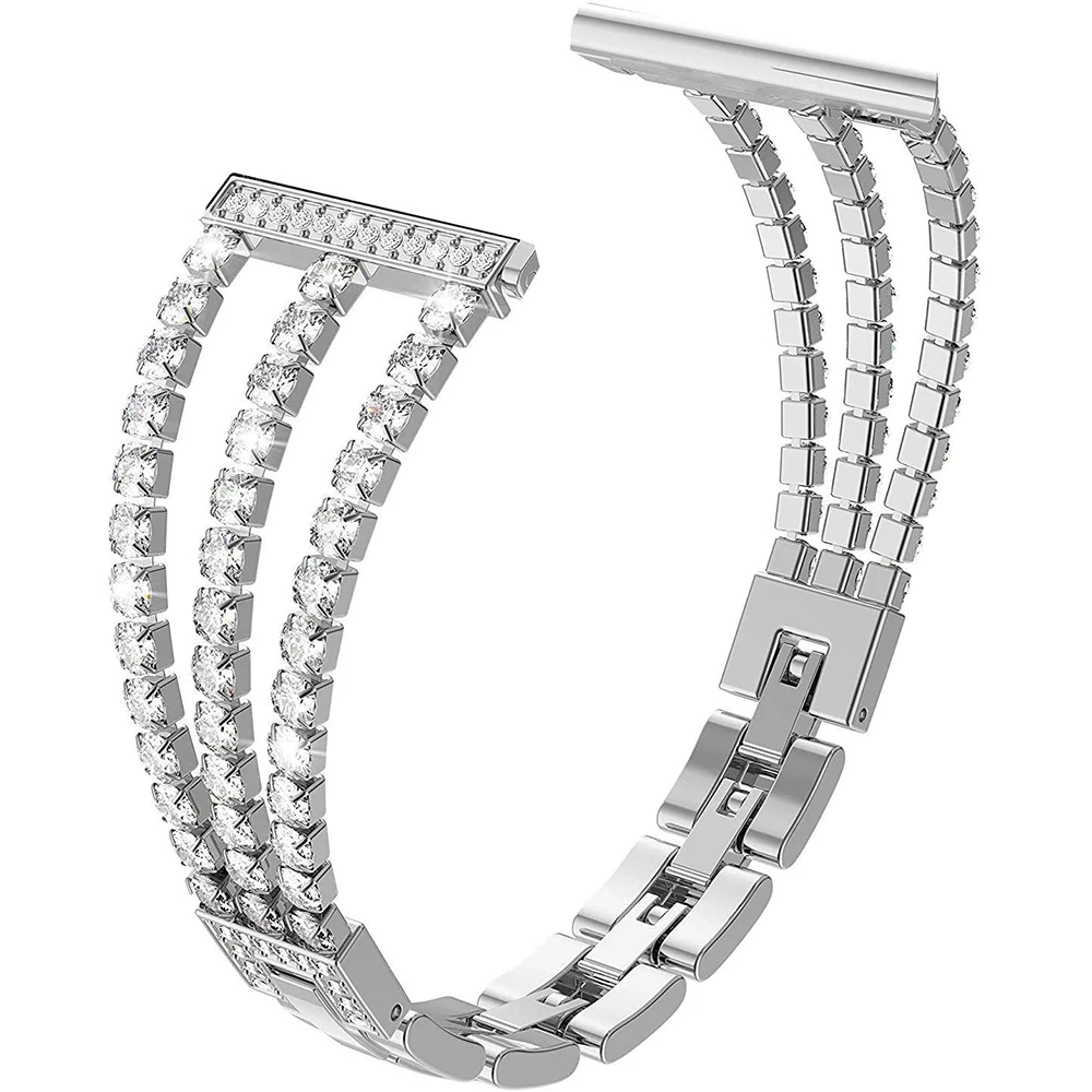 

Womens Diamond Strap For Huami Amazfit GTR 2 47mm 42mm Bracelet Jewelry Band for Amazfit Stratos 3 GTS Bip S 20mm 22mm Watchband