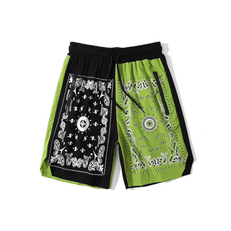 

New High 2021 Kiryaquy Men Comfortable Luxurious Black Paisley West Coast CRIPS BLOODS Casual Pants cargo pants Parkour #d291