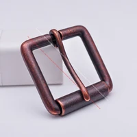 antique copper single prong pin roller handmade diy leather belt buckle replacement fit 40mm belt strap