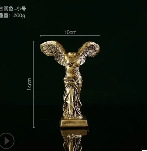 

European goddess of victory figures as sculpture resin handicrafts home decoration Furnishing fleet room factory spot