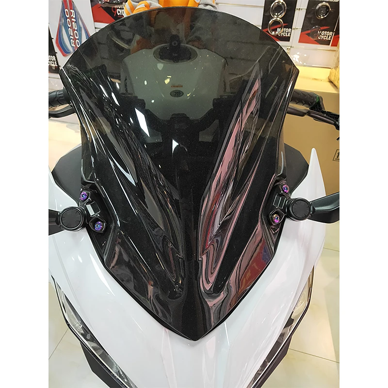 

Motorcycle Sport Touring Windscreen Windshield For Kawasaki Ninja 400 NINJA 250 2018 2019 2020 Ninja400 ninja250 Accessories