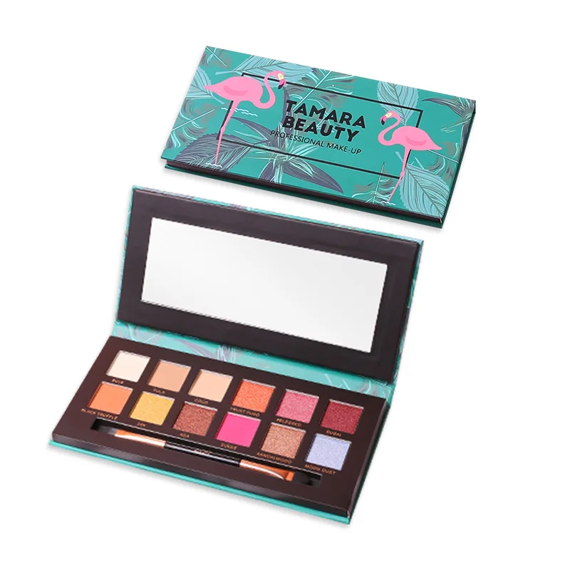 

12 color eye shadow plate, pineapple makeup plate, delicate powder, easy to color, matte pearl, waterproof and make-up