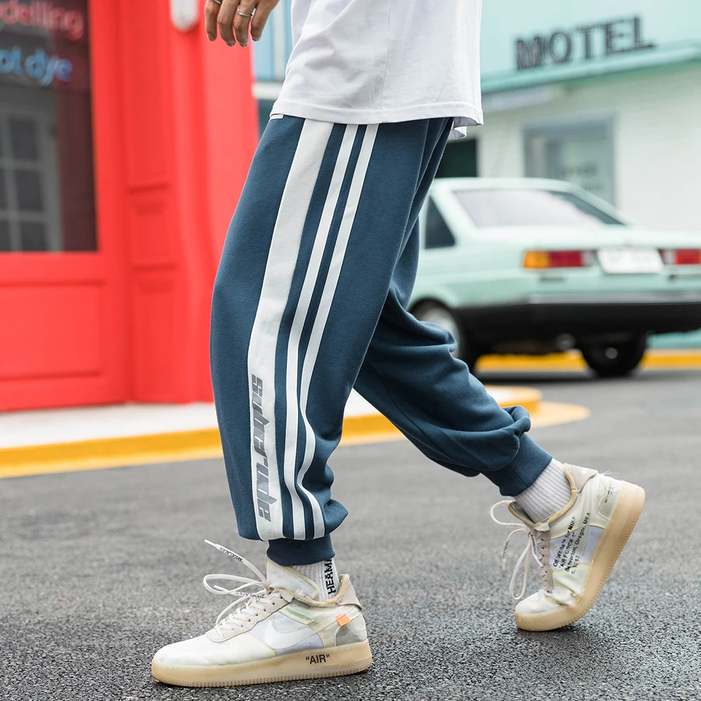 Мужские Джоггеры со шнуровкой мужские прямые удобные дышащие брюки осенние