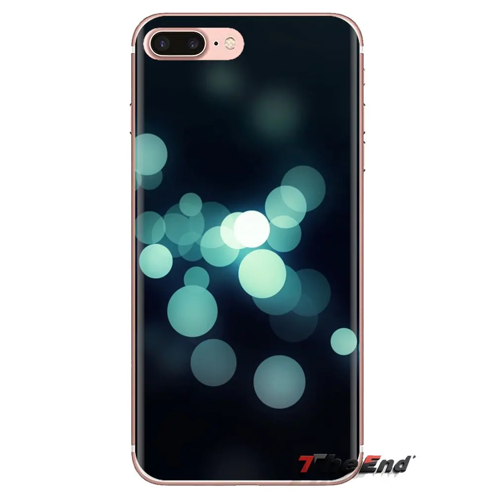 Прозрачный мягкий чехол с абстрактным световая точка для iPhone XS Max XR X 4 4S 5 5S 5C SE 6 6S 7 8