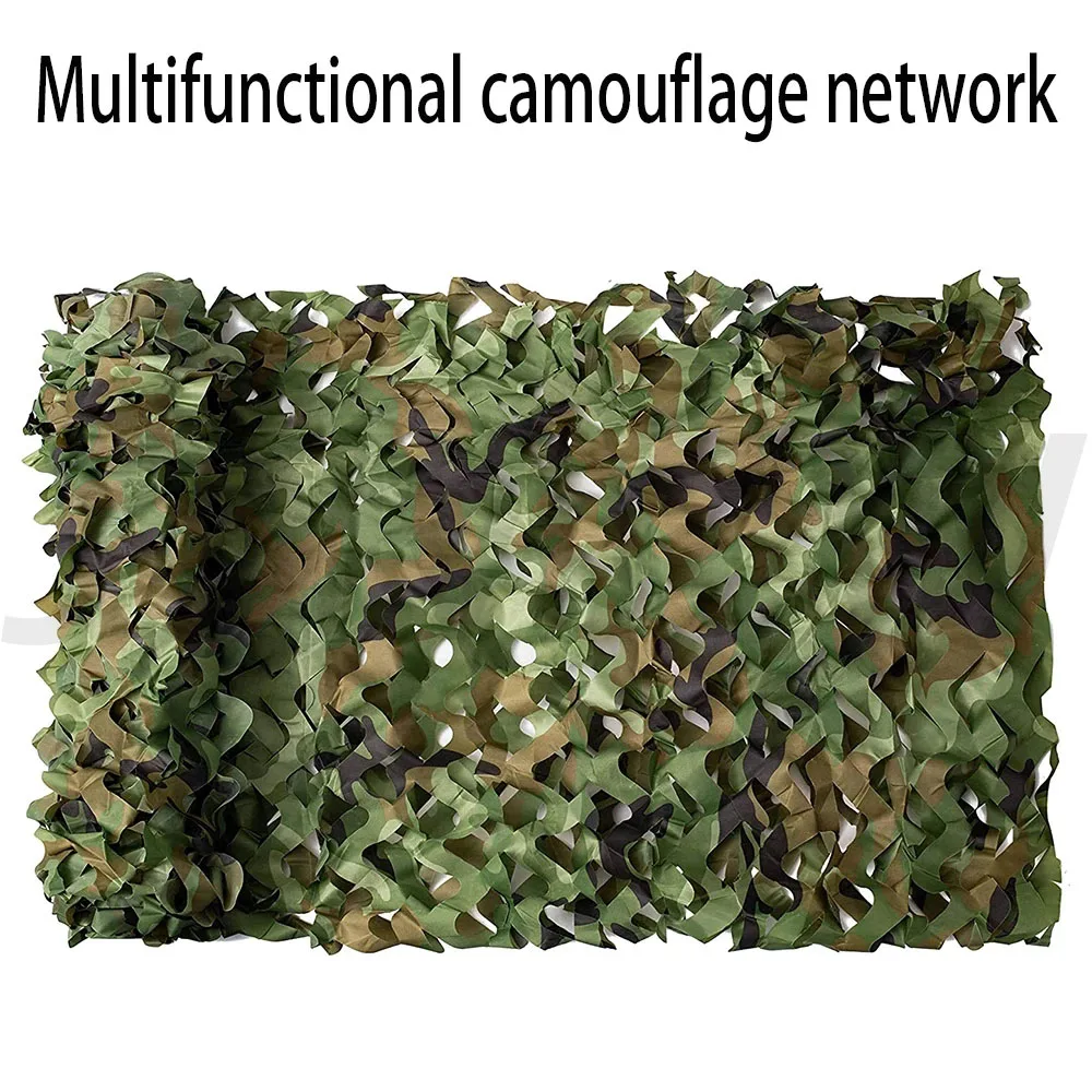 

Camouflage net is suitable for sunshade photography, hunting ground party decoration and real life CS size can be customized